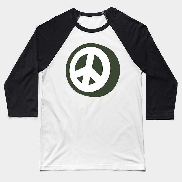 Peace sign Baseball T-Shirt by ShirtyLife